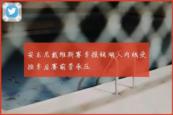 安东尼戴维斯赛季报销湖人内线受挫季后赛前景承压